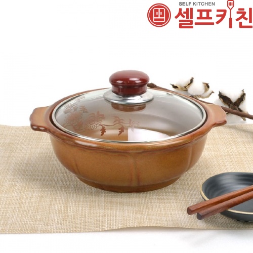 홍익고향맛냄비 내열도자기 웰빙세라믹 황토 친환경 칼국수 수제비 찌개